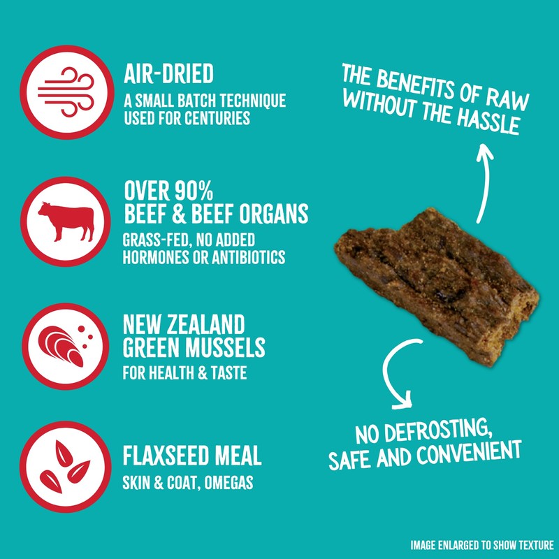 RawTernative Air Dried Dog Food, High Protein, Over 90% Real