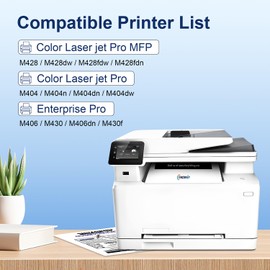 58A Toner Cartridge Black CF258A Compatible Replacement for HP 58A CF258A 58X CF258X Toner Work with Laserjet Pro MFP M428fdw M404dn M404n M404dw M428fdn M430f M406dn Printer (4 Black with Chip)