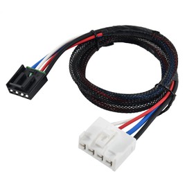 RED WOLF Brake Control Wiring Harness Fit for 1995-2009 Dodge Ram Chrysler Adapter Towing Trailer Brake Controller Wire 4 Pin Connector Cable Mount