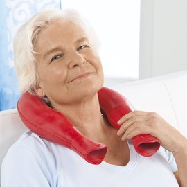 SANGER Neck Hot Water Bottle Plain, NO Cover. red - Made in Germany