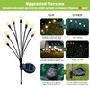 Flumy Solar Lights Outdoor Waterproof 2 Pack, Upgraded Outdoor Firefly