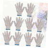 Operitacx 10pcs Wearproof Cotton Yarn Gloves Durable Protective Gloves for