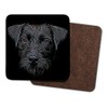 Fractal Artworks Patterdale Terrier Coaster with Stunning Fractal Art Design