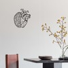 Rajukit Brain Decor and Anatomical Heart Metal Wall Art, 12.6x11