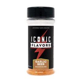 ICON Meals Gluten Free Zero Calorie Seasonings, Meal Prep, Flavor Enhancer, Keto Approved, Real Ingredients, Amazing Taste, Low Carb (Garlic Beer)