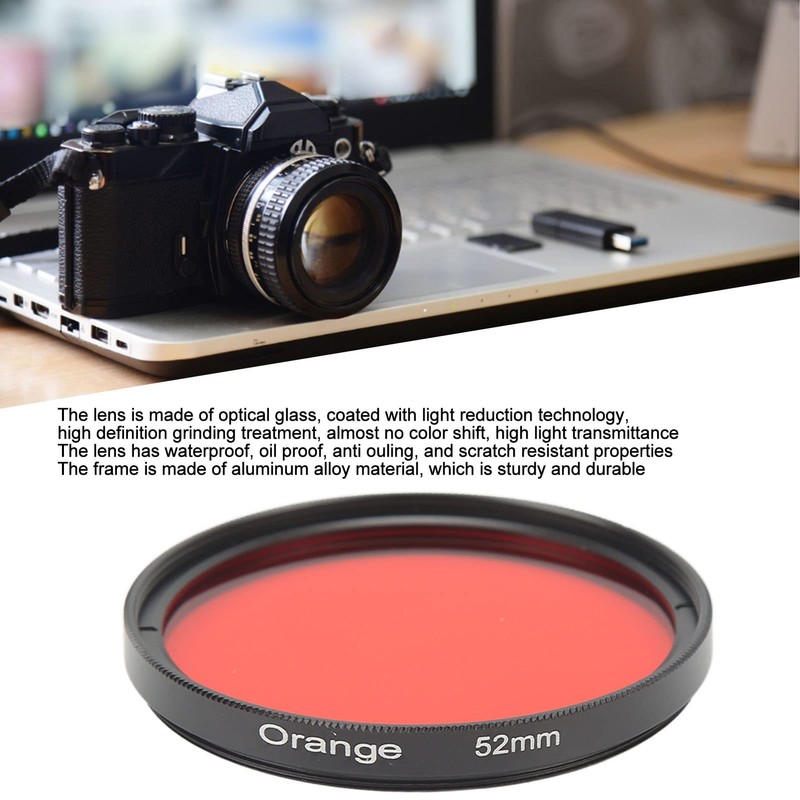 52mm Lens Filter, Optical Glass Lens Filters, Ultra HD, Low