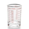 BCnmviku 90ml/3oz Shot Glasses,Measuring Cups with Scale(oz,ml) for Espresso,Milk,Cocktail,Spirits (Red)