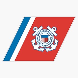 HOF Trading Us Coast Guard Vinyl Sticker Waterproof Decal Laptop Wall Window Bumper Sticker 5"
