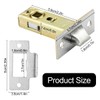 45mm Tubular Latch, GLADFRESIT Polished Chrome Mortice Latch, Door Latch