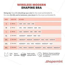 SHAPERMINT Supportive Bras for Women Full Coverage, Womens Bras Comfortable Wireless Bras with Support and Lift Everyday Bras Rose Tan