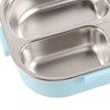 Stainless Steel Lunch Box Food Grade Safe 4 Compartments Portable