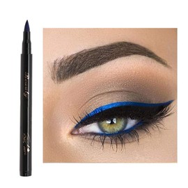 Delineador Ojos 05# Azul, Delineador de Ojos en Gel Waterproof, Secado Rápido, Herramienta Cosmética para Principiantes y Maquilladores Profesionales