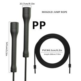 10,000-Drop Unbreakable Jump Rope, 5mm PVC Adjustable Speed Rope with Ergonomic PP Handles for Boxing, HIIT & Home Gym