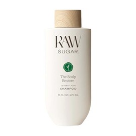 RAW SUGAR, The Scalp Restore Shampoo, Jojoba y Aloe, Limpia el Cuero Cabelludo, Hidrata y Refresca Cabello, 16 OZ