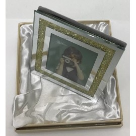 Oleg Cassini 3123575D Crystal Diamond Mini Frame 2.5 In X 3 In