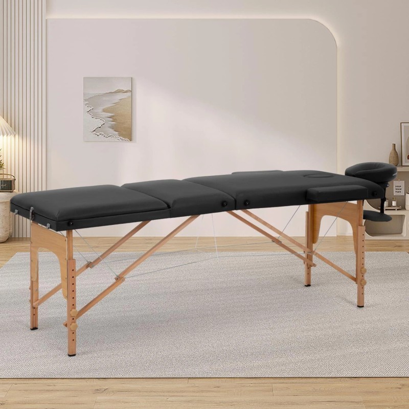 BestMassage Massage Table Massage Bed 3 Fold Portable Massage Table