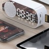Bluetooth Speaker Clock Multifunctional Smart Digital Mirror Alarm Clock for