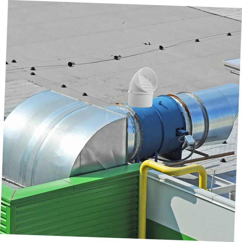 LALAFINA Outdoor PVC Windproof Ventilation Cap for Kitchen Exhaust Durable