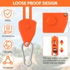 NUTKIT 6PCS Tent Guy Ropes, 4mm Ratchet Guy Ropes with