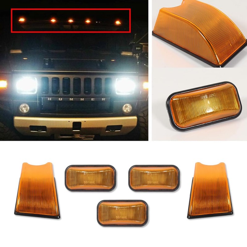 GTINTHEBOX Front Rear Cab Roof light Housing Kit Compatible with