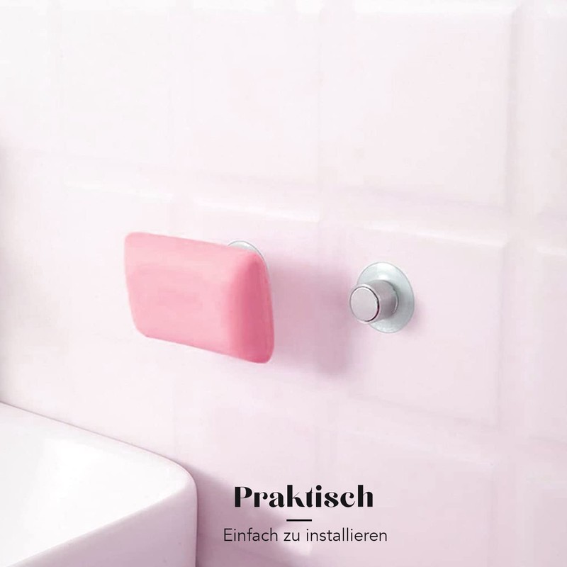 Original Cup Set of 2 Magnetic Suction Cup Soap Holders