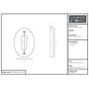 Hammer and Tongs - Rustic Escutcheon Plate - W35mm x