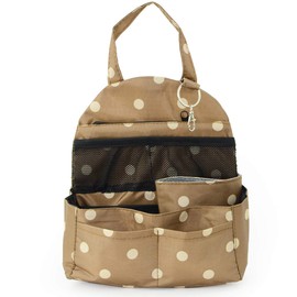 LuLu&berry Mini Backpack in Bag, B Type, Polka Dot Brown