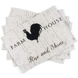 CraftMore Farm House Rooster Placemat Set of 4