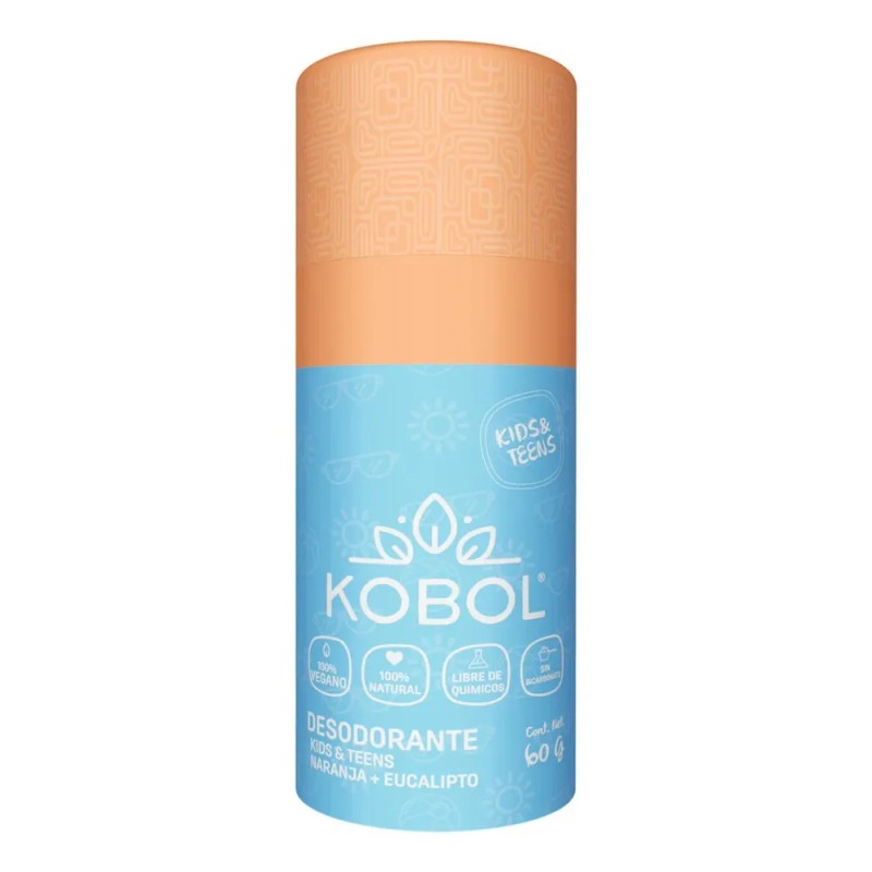 Desodorante Natural Niños Y Adolescentes Naranja Kobol Naranja/eucalipto