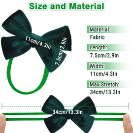 Votoko Baby Hair Bands, Pack of 6 Velvet Bows Headband Bow Girls Baby, Soft and Cute Bows Hair Band Girls, Bow Headband for Newborns and Toddlers