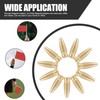 100pcs Wooden Flagpole Toppers Flagpole Ornament Replacement Heads for Indoor
