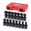 MIXPOWER 15-piece 1/2" Drive Shallow Universal Impact Socket Set, 6