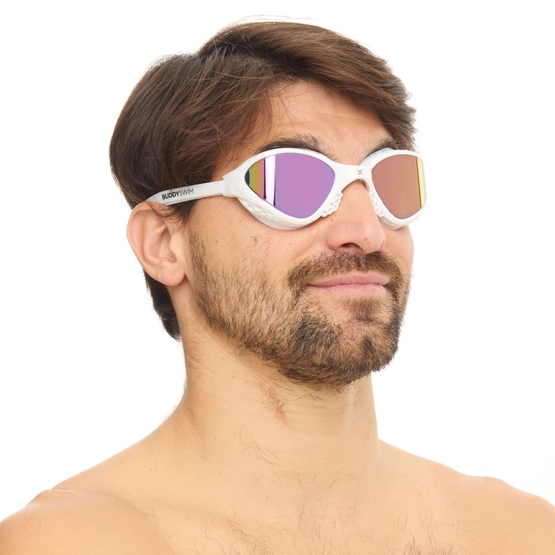 BUDDYSWIM OzeanX Swimming Goggles Anti-Fog with XVision Panoramic Lenses UV400