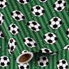 RUSPEPA Soccer Wrapping Paper Roll for Boys, Mini Roll, Classic