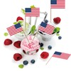 American US Toothpick Flag USA Small Mini Cocktail Fruit Cupcakes