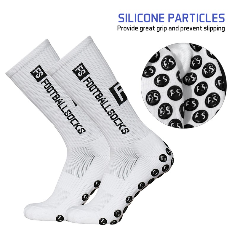 6 Pairs Soccer Socks Non Slip High Elasticity Soft Sports