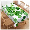 Walmsco Tablecloth Green Clover Luck Decor For Dining Room Kitchen