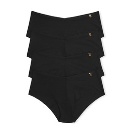 Victoria's Secret Women's No Show Cheeky Underwear, Minimal Coverage Panties for Women, Multi Pack, Black (M)