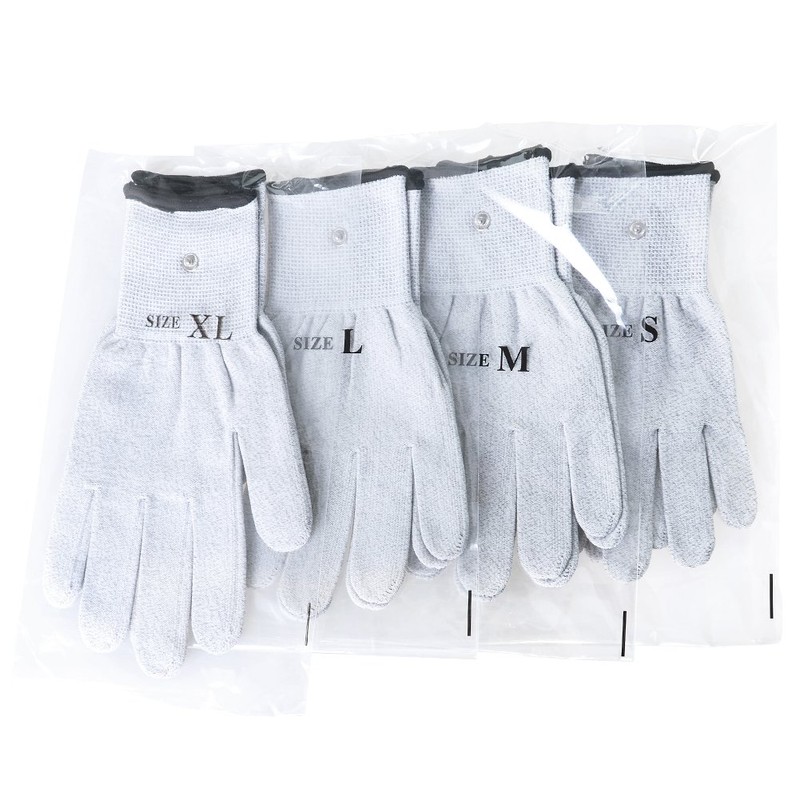 Aituo 1 Pair Silver Conductive Gloves for use with TENS