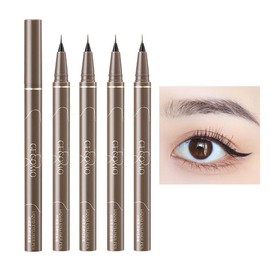 GECOMO Genuine Waterproof Sweatproof Eyeliner, Extra Fine, Long Lasting, Easy to Color, Korean Makeup, Smear-Resistant, Ultra Fine Eyeliner, 0.001 mm, Ultra Fine Liquid Eyeliner, High Fit, Quick