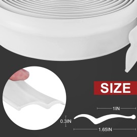 MYFAMIREA Garage Door Seal Strip Top And Sides 32.8 Feet Long Rubber Diy Weather