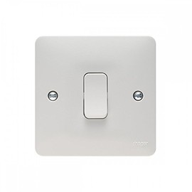 Hager 10AX 1 Gang 1 Way Wall Switch - Sollysta Range