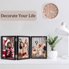 ORIVAN 5x7 Triple Picture Frame Hinged 3 Photos Folding Photo