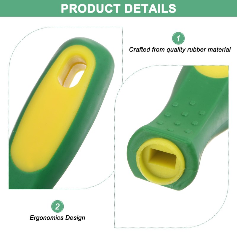 M METERXITY 3-Pack Rubber File Handle, 4.33 Inch Ergonomics Medium