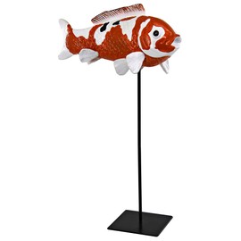 Design Toscano Japanese Floating Koi Sculpture: Large