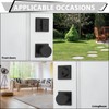 Haidms Black Door Knobs with Deadbolt, Zinc-Alloy Matte Black Front