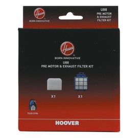 Hoover 35601868 U88-Telios Filter Kit Filtri Pre Motore e in Uscita, Plastica, Misto