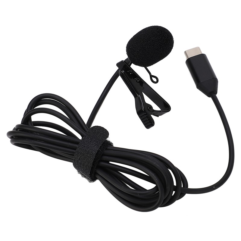 Lapel Microphone Anti Interference Omnidirectional Clip On Lavalier Microphone for