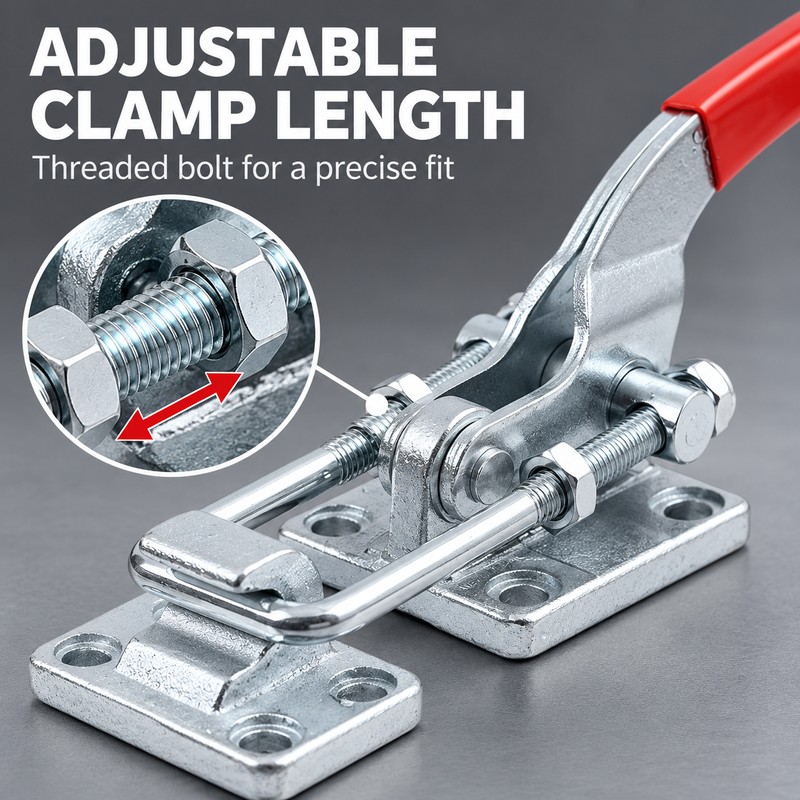 40380 Heavy Duty Adjustable Pull Latch Toggle Clamp, 3400 kg