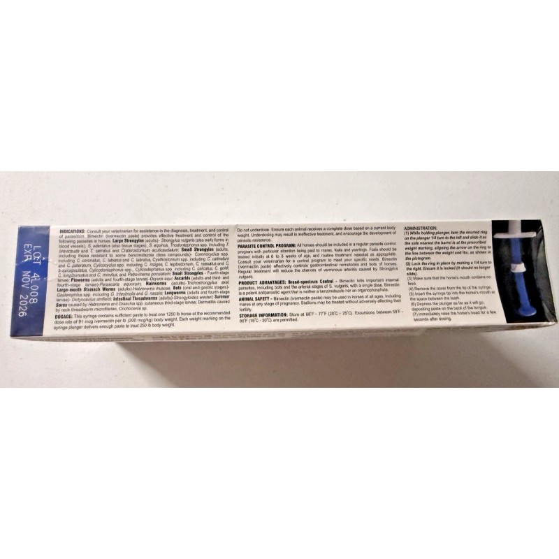 krgllc 6 pack Paste Horse Dewormer Apple Flavor (6 DOSES)